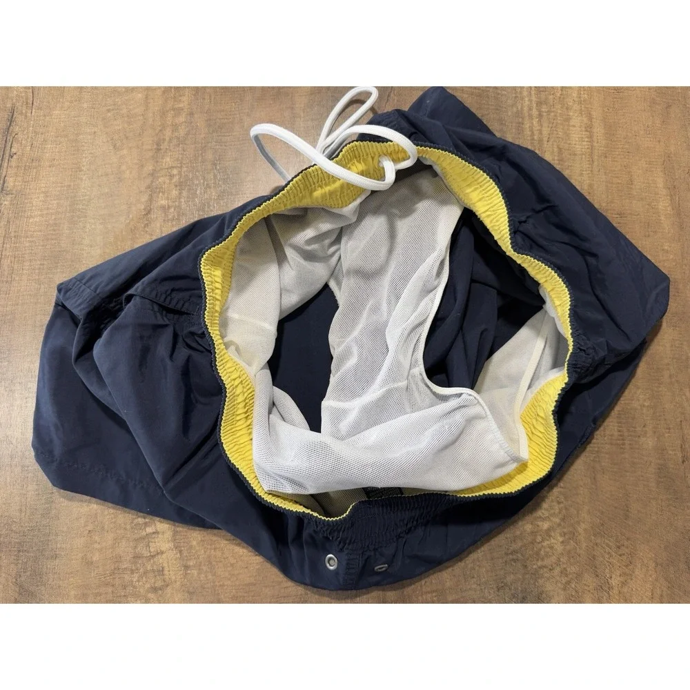 Ralph Lauren Men's Swim Trunks Size XL Swimwear‎ Navy/Yellow Summer Extra Large